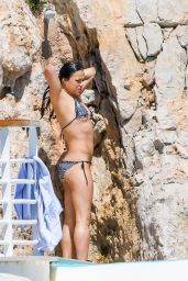 Michelle Rodriguez Shows Off Her Bikini Body - Cap Eden Roc Hotel in Antibes 05/15/2018