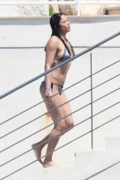 Michelle Rodriguez - Swimming at Eden Roc Hotel in Antibes 05/17/2018