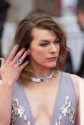 Milla Jovovich – “Burning” Red Carpet in Cannes