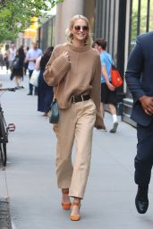 Poppy Delevingne - Wears Muted Earth Tones at BUILD Series in NY  05/03/2018