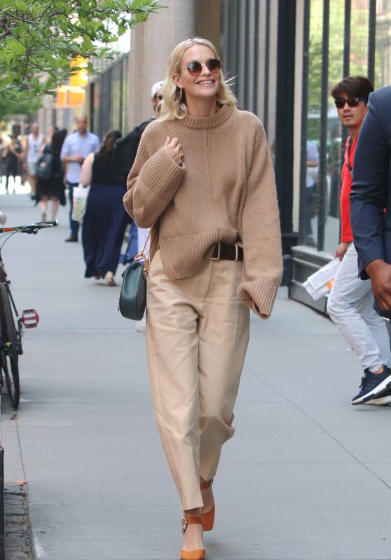 Poppy Delevingne - Wears Muted Earth Tones at BUILD Series in NY  05/03/2018