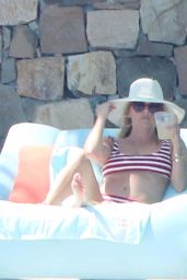 Reese Witherspoon in a Red and White Striped Bikini Cabo San Lucas 05/25/2018