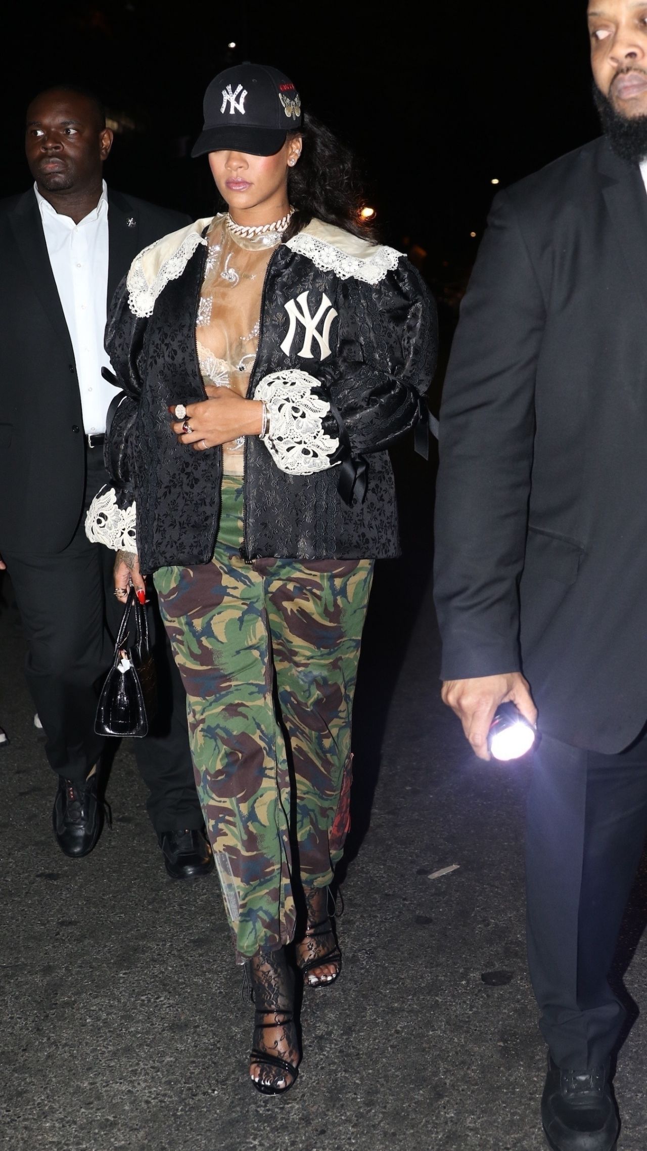 Rihanna Chic Style - Arriving at the Gucci Party in SoHo, NYC 05/05