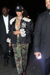 Rihanna Chic Style - Arriving at the Gucci Party in SoHo, NYC 05/05/2018
