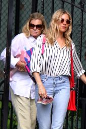 Sienna Miller in Casual Outfit - New York 05/23/2018
