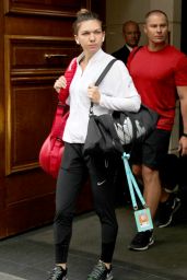 Simona Halep - Leaving Her Hotel in Paris 05/28/2018