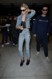 Stella Maxwell and Irina Shayk - Arriving at Nice Airport 05/09/2018