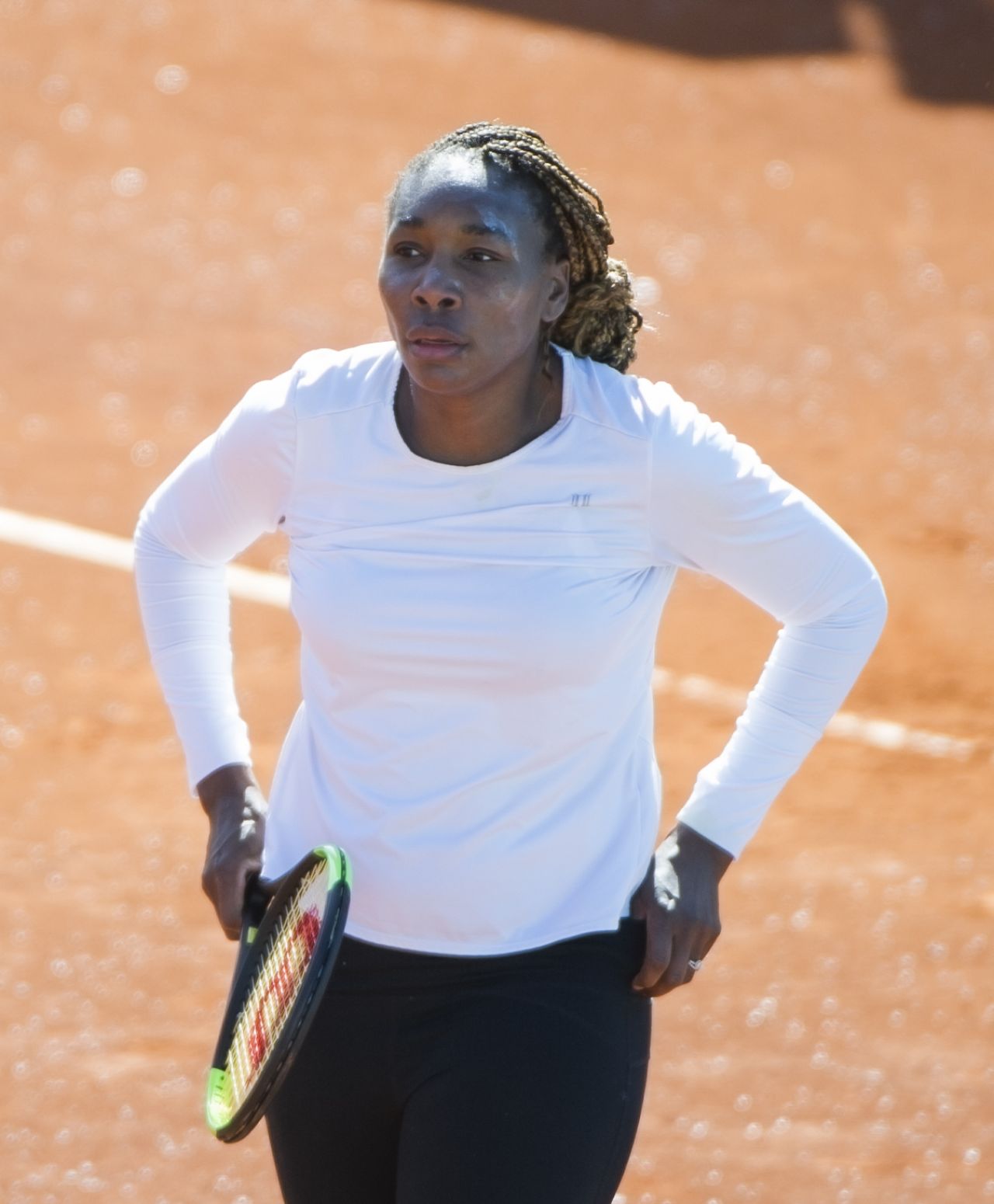 Venus Williams – Mutua Madrid Open Training Session in Madrid 05/04