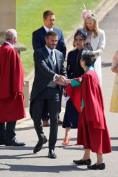 Victora and David Beckham - Arrive for the Royal Wedding at Windsor Castle 05/19/2018