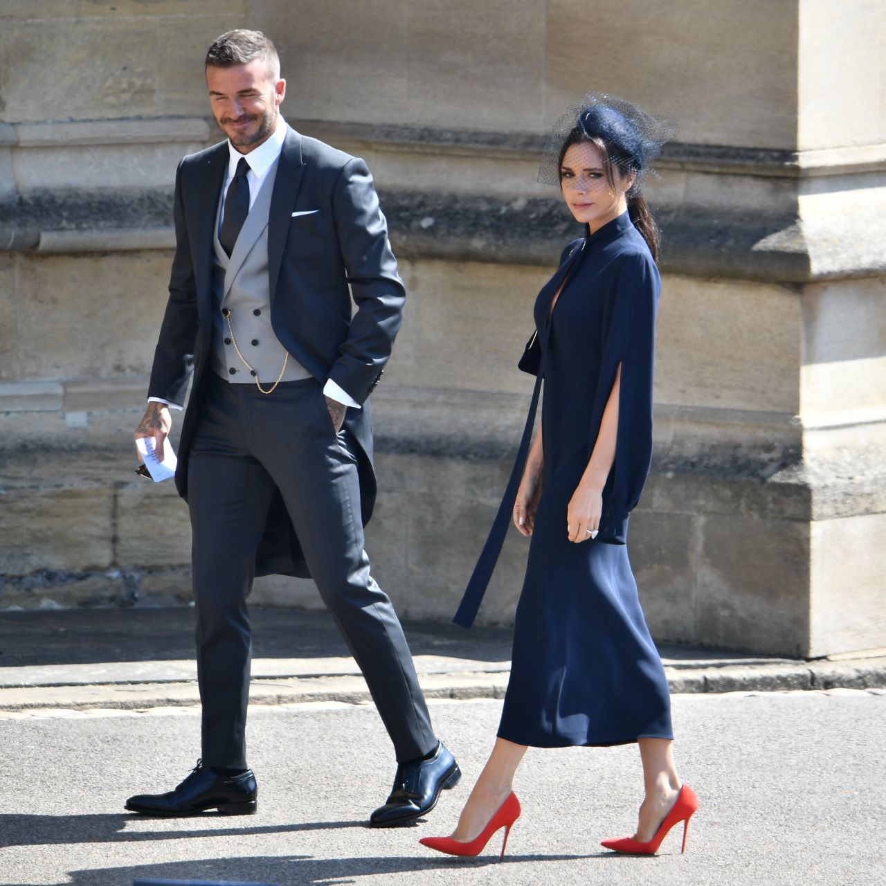 Victora and David Beckham - Arrive for the Royal Wedding at Windsor ...