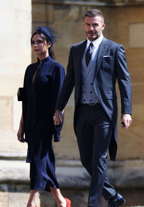 Victora and David Beckham - Arrive for the Royal Wedding at Windsor Castle 05/19/2018