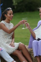 Yasmin Oukhellou - "The Only Way Is Essex" Filming a Garden Party Scene at Colchester Castle 05/10/2018