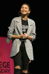 Zendaya - National College Signing Day at Temple University Liacouras Center in Philadelphia 05/02/2018