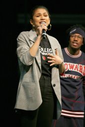 Zendaya - National College Signing Day at Temple University Liacouras Center in Philadelphia 05/02/2018