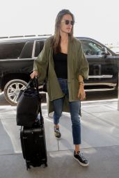 Alessandra Ambrosio at LAX Airport in Los Angeles 06/03/2018