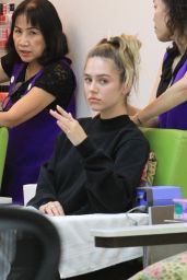 Amelia and Delilah Hamlin at a Nail Design in Beverly Hills 06/12/2018