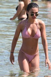 Amy Jackson in Bikini on the Beach in Mykonos 06/14/2018