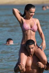 Amy Jackson in Bikini on the Beach in Mykonos 06/14/2018
