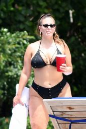 Ashley Graham in a Black Bikini in Miami 06/03/2018