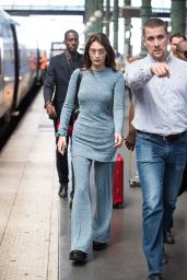 Bella Hadid - Arrives in Paris via Gare du Nord 06/20/2018