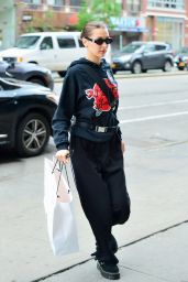 Bella Hadid - Arriving at Alexander Wang Office in New York 06/03/2018