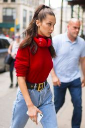 Bella Hadid - Arriving for Fittings at the Alexander Wang Office in NYC 06/02/2018