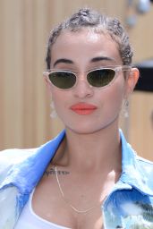 Camelia Jordana - Balmain Menswear SS 2019 at Paris Fashion Week 06/24/2018