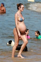Candice Swanepoel Pregnant Bikini Pics - Vitoria, Brazil 06/05/2018