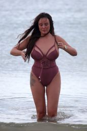 Charlotte Crosby in Swimsuit on holiday in Saint Lucia 06/13/2018