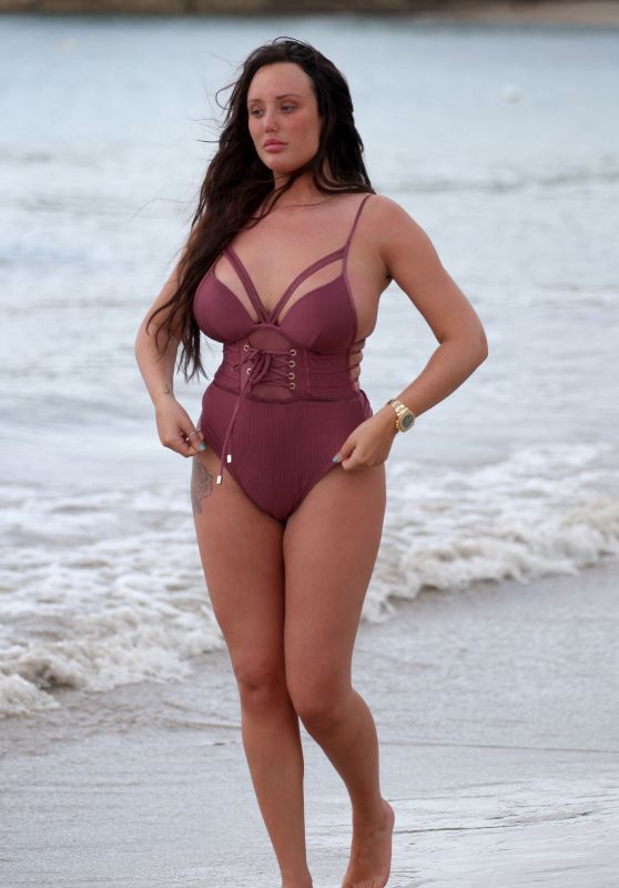 Charlotte Crosby in Swimsuit on holiday in Saint Lucia 06/13/2018