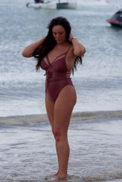 Charlotte Crosby in Swimsuit on holiday in Saint Lucia 06/13/2018