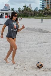 Claudia Romani - Celebrating the Start of the World Cup on South Beach 06/13/2018