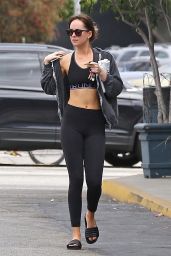 Dakota Johnson in Workout Outfit - Leaves Pilates in LA 06/18/2018