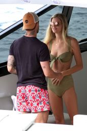 Danielle Knudson on Yacht in Capri 06/12/2018