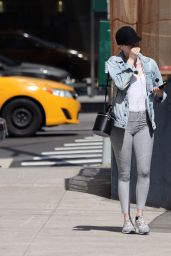 Emma Stone - Walks to The Class by Taryn Toomey in Tribeca in NYC 06/09/2018
