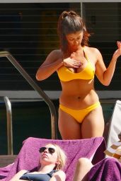 Erika Medina in a Yellow Bikini - Holiday in Las Vegas 06/28/2018