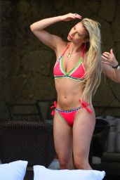 Ferne McCann in Bikini -  Poolside in Majorca 06/04/2018