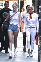 Gigi Hadid in Tiny Shorts in NYC 06/25/2018