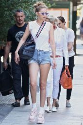 Gigi Hadid in Tiny Shorts in NYC 06/25/2018