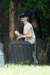 Jennifer Lawrence Walking Her Dog in Central Park in NYC 06/10/2018