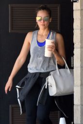 Jessica Alba in Workout Gear - Los Angeles 06/20/2018