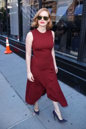 Jessica Chastain Arriving to Appear on "The View" and BUID Series in NYC 06/26/2018