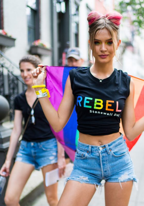 Josephine Skriver - 2018 New York City Pride March 06/24/2018