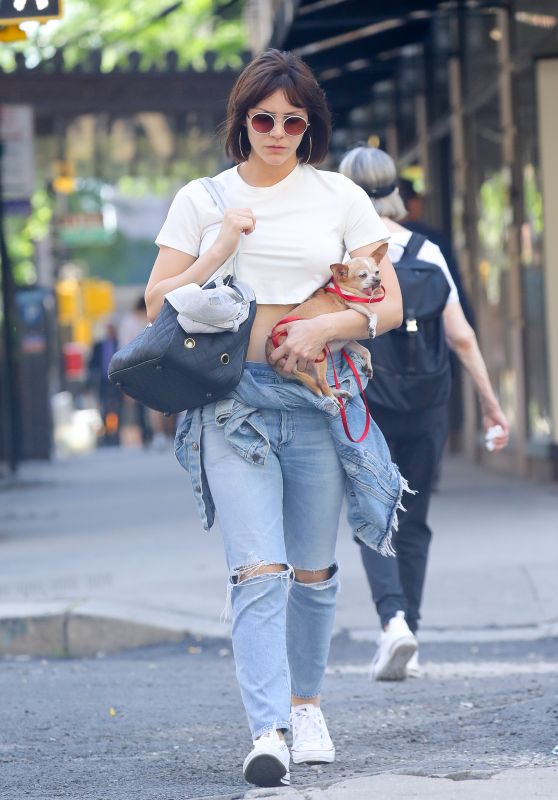 Katharine McPhee - Shopping around Madison Avenue in NYC 06/16/2018