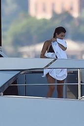 Kourtney Kardashian and Boyfriend Younes Bendjima - Holiday on a Super Yacht in Portofino 06/29/2018
