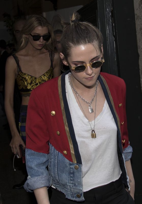 Kristen Stewart and Stella Maxwell - Leaving the Gianni Versace
