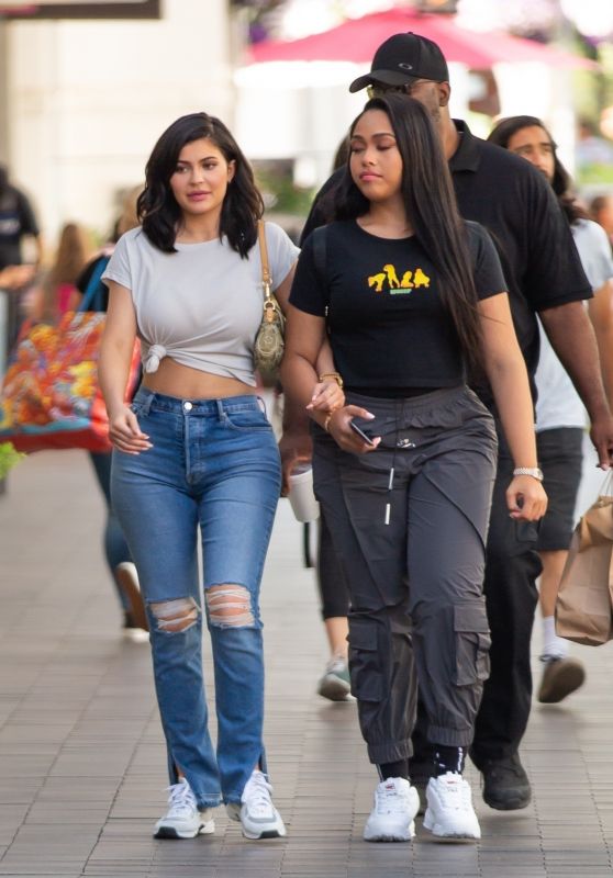 Kylie Jenner and Jordan Woods in Calabasas 06/08/2018