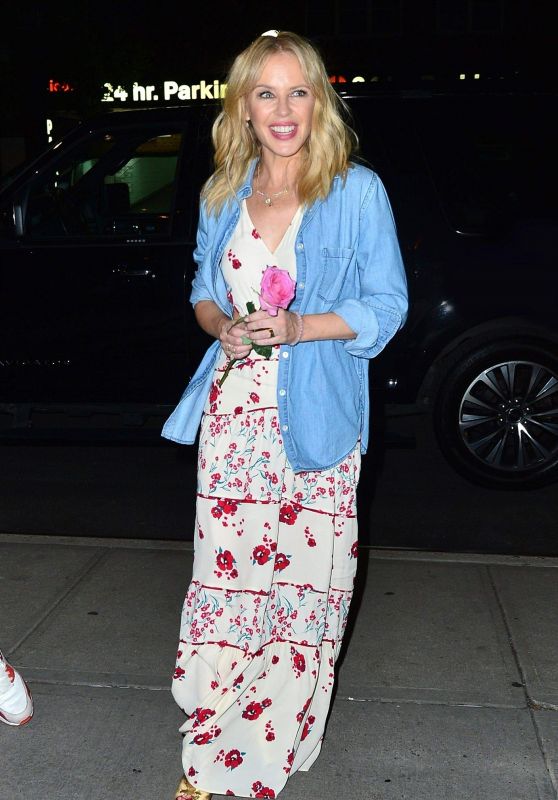 Kylie Minogue - Arrived Back at Her Hotel in NYC 06/25/2018