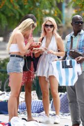 Lottie Moss and Tina Stinnes - Out in Barcelona 06/13/2018