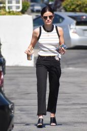 Lucy Hale Casual Style - Coffee Run in Los Angeles 06/26/2018